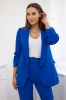 Elegant set of jackets and trousers cornflower blue