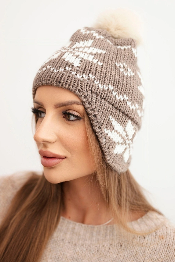 Mütze mit Rollverschluss Magda K293 camel