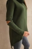 Isoliertes Sweatshirt mit längerem Rücken khaki