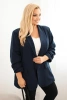 Elegant Plus Size women's blazer navy