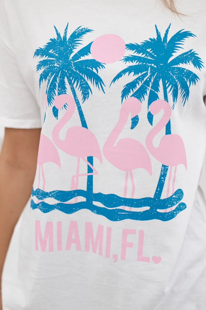 Geriebene Baumwollbluse Miami weiß