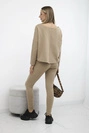 Komplektas su oversize palaidine camel