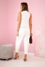 Vest + pants set ecru