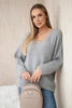 V-neck sweater grey