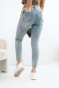 Women's M.sara pants with push-up effect and mid-rise light denim
