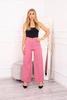 Pants with a wide leg dark pink