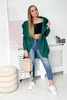 Sweatshirt with short zipper dark green