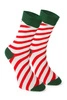 Unisex Christmas socks in a box – set of 2 pairs with Santa and stripes