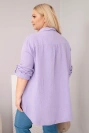 Bavlněná mušelínová košile fioletowy