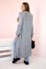 Sweater long cardigan gray