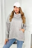 Oversize insulated sweatshirt  grey