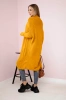Sweater with batwing sleeve mustard