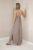 Long dress with straps fango