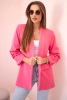 Blazer mit Revers elegant rosa