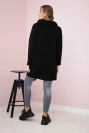 Tunika s prednou obálkou Oversize čierna