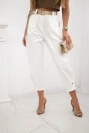 Summer Punto Hose mit Beinabschluss ecru