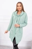 Tunic with envelope front Oversize dark mint