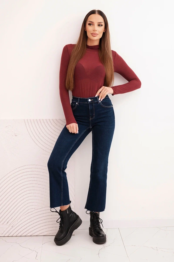 Women's cashmere turtleneck long sleeve sweater burgundy