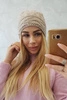 Fleecová čepice Edyta K298 béžová
