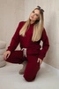 Viscose set hoodie + pants maroon