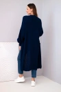 Langer Cardigan hellblau navy