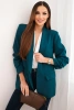 Sako s klopami elegantní tmavě modrozelená