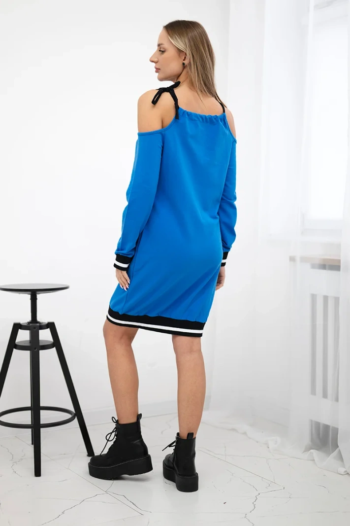 Dress Tres Chic mauve-blue