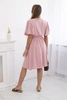 Dress with a plunging neckline dark powder pink