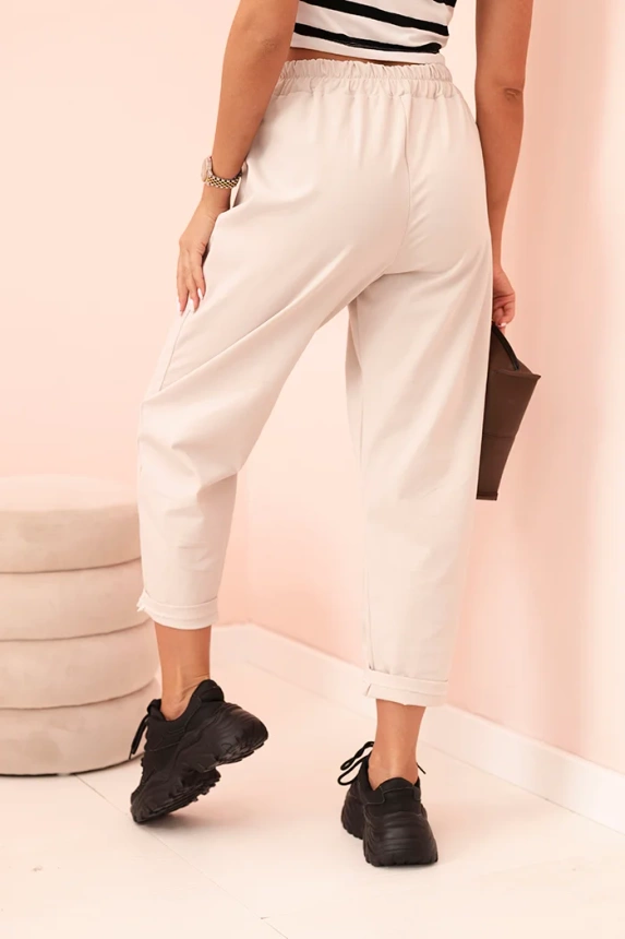 Hose mit Taschen Summer Punto Dunkelbeige