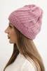 Women's winter wool cap K441 dark pink