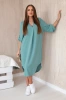V-neck dress dark mint