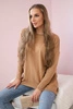 Sweater with front pockets Camel