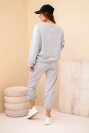 Set sweatshirt + pants buttery fabric light gray