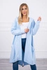 Cape with a hood oversize azure