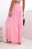 Women's wide-leg viscose trousers candy pink