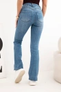 Women's high-waisted flared jeans denim