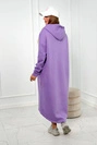 Insulated dress with a hood violet