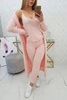 Alpaca sweater set powdered pink