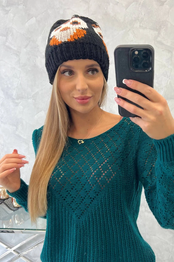 Dámska čiapka Ofelia K349 čierna