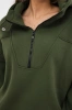 Hooded sweatshirt khaki