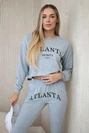 Set with Atlanta print gray