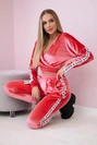 Velūro komplektas su užrašu "Queen Raspberry