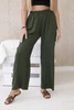 Wide-leg trousers khaki