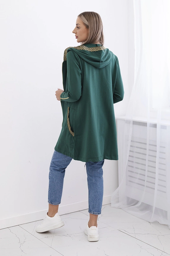 Bluse mit Zierschleife dunkelgrün