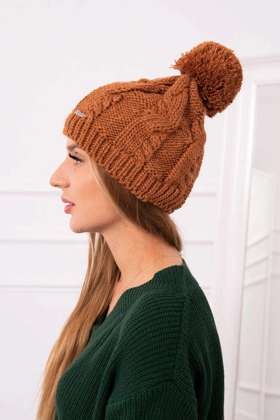 Stefania vilnonė kepurė K278 šviesiai ruda