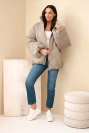 Damen Steppjacke mit hohem Stehkragen fango