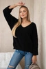 V-neck sweater black