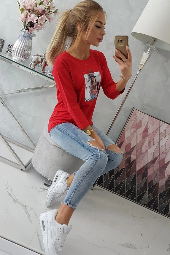 Raštuota palaidinė Original red