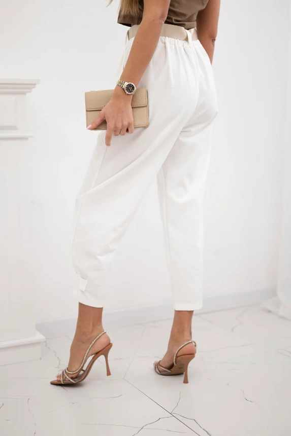 Summer Punto Hose mit Beinabschluss ecru