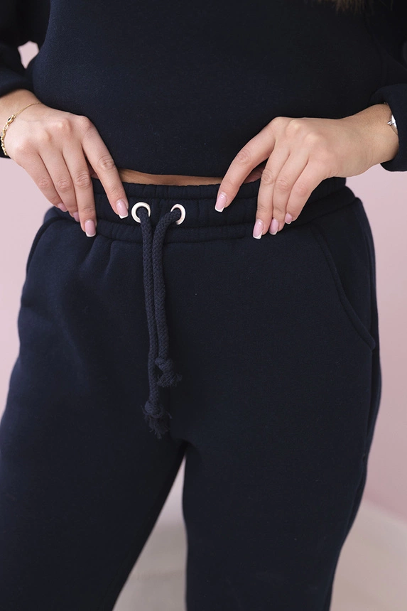 Isolierset mit Kapuzensweatshirt navy blau